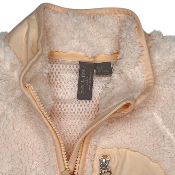 {Sweaty Betty} Fleece Teddy "Pennine" Full Zip Jacket Coat - Picture 5 of 6